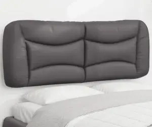 vidaXL Pernă pentru tăblie, gri, 120 cm, piele artificială