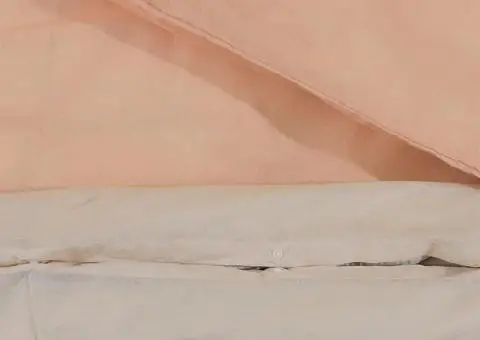 Set cu husă de pilotă, roz, 140x200 cm, bumbac - 4/5