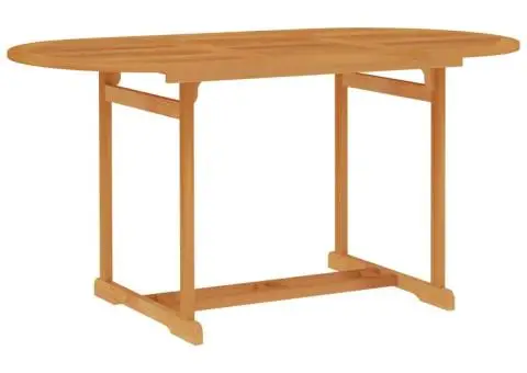 Set de masă pentru grădină, 5 piese, lemn masiv de tec - 3/5