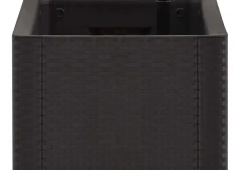 Strat înălțat grădină sistem auto-udare, antracit, 100x43x33 cm - 4/5