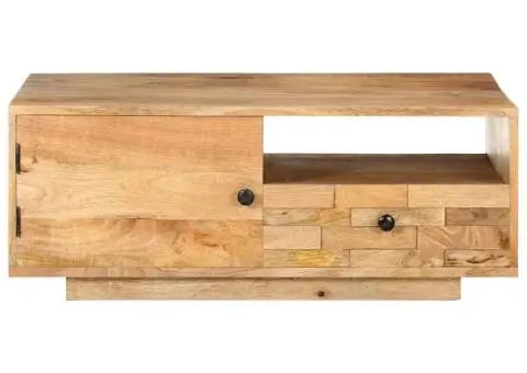 Măsuță de cafea, 90 x 50 x 35 cm, lemn masiv de mango - 3/5