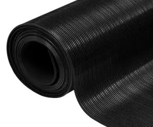 vidaXL Covor de cauciuc anti-alunecare, 1,5 x 2 m, 3 mm, nervuri fine