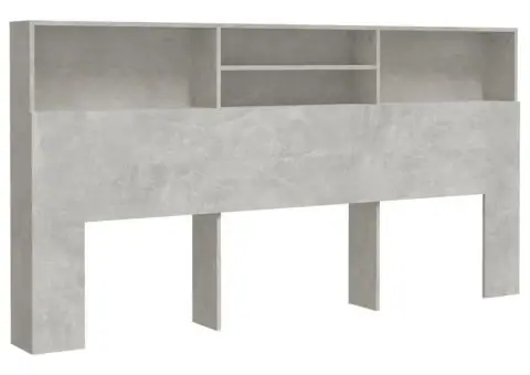 Dulap tăblie, gri beton, 200x19x103,5 cm - 2/5