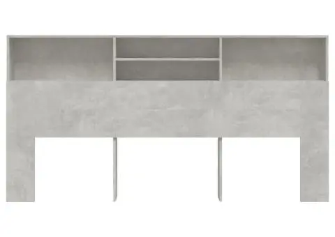 Dulap tăblie, gri beton, 200x19x103,5 cm - 3/5