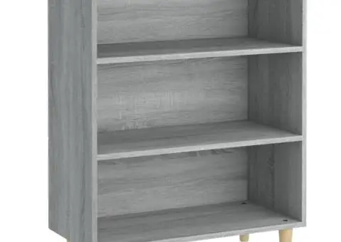 Servantă, gri sonoma, 69,5x32,5x90 cm, lemn prelucrat - 2/5