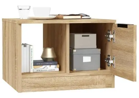 Măsuță de cafea, stejar sonoma, 50x50x36 cm, lemn prelucrat - 4/5