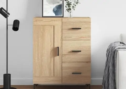 Servantă, stejar sonoma, 69,5x34x90 cm, lemn compozit - 1/5