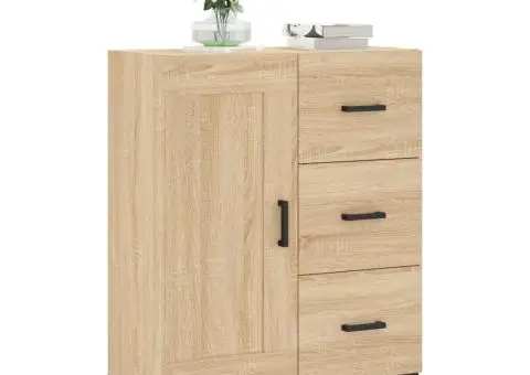 Servantă, stejar sonoma, 69,5x34x90 cm, lemn compozit - 3/5