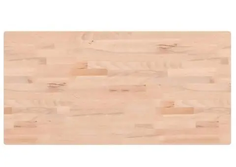 Blat de masă 100x50x2,5 cm dreptunghiular, lemn masiv de fag - 2/5