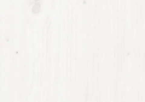 Cadru de pat, alb, 160x200 cm, lemn masiv - 5/5