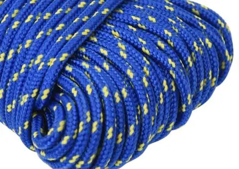 Frânghie de barcă, albastru, 3 mm, 250 m, polipropilenă - 4/5