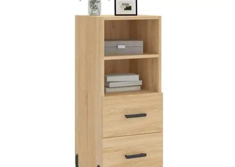 Servantă, stejar sonoma, 34,5x34x90 cm, lemn compozit - 3/5