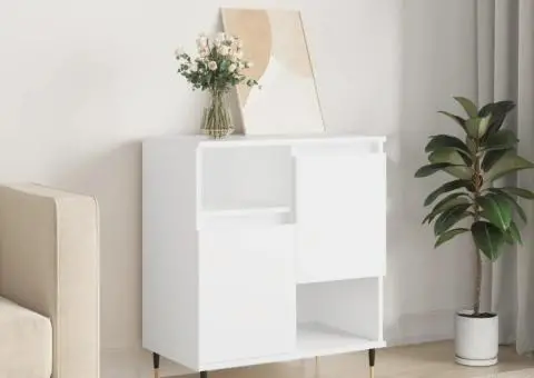 Servantă, alb, 60x35x70 cm, lemn prelucrat - 1/5