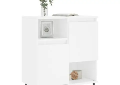 Servantă, alb, 60x35x70 cm, lemn prelucrat - 3/5