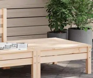 vidaXL Taburet de grădină, lemn masiv de pin