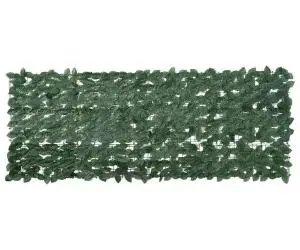 vidaXL Paravan de balcon cu frunze verde închis, 200x75 cm