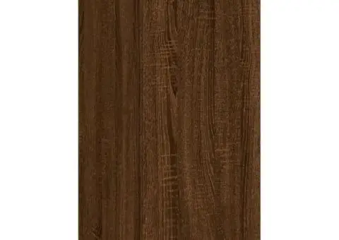 Comodă TV de perete cu lumini LED, stejar maro, 30,5x35x70 cm - 3/5