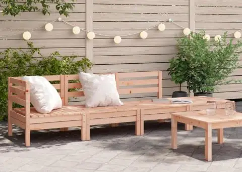 Canapea de grădină cu 4 locuri, lemn masiv douglas - 1/5