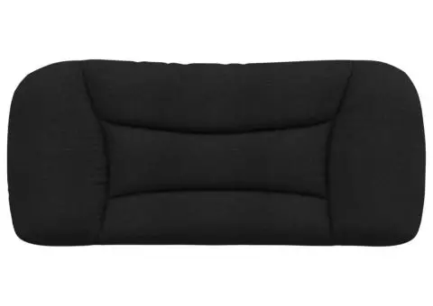 Pernă pentru tăblie de pat, negru, 80 cm, material textil - 5/5