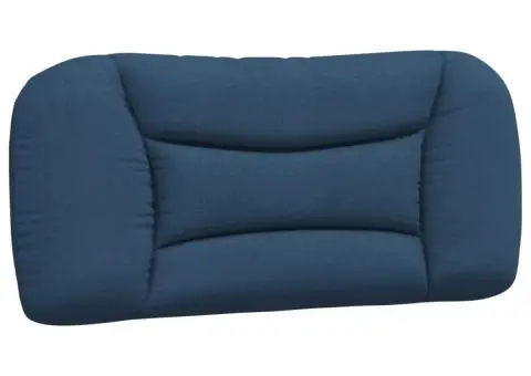 Pernă pentru tăblie de pat, albastru, 80 cm, material textil - 2/5