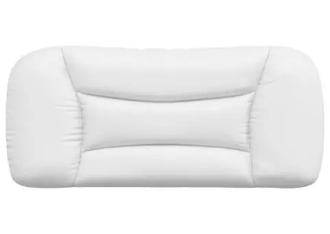Pernă pentru tăblie pat, alb, 80 cm, piele artificială - 5/5