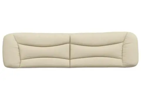 Pernă pentru tăblie de pat, crem, 200 cm, material textil - 5/5