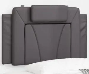 vidaXL Pernă pentru tăblie, gri, 90 cm, piele artificială