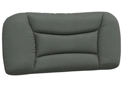 Pernă pentru tăblie de pat, gri închis, 90 cm, material textil - 2/5