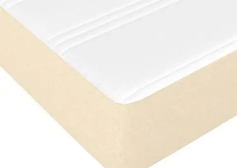 Saltea de pat cu arcuri, crem, 120x190x20 cm, textil - 5/5