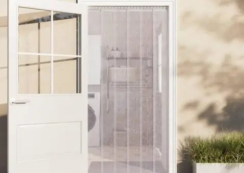 Perdea pentru ușă, transparent, 200 mmx1,6 mm 25 m, PVC - 1/5