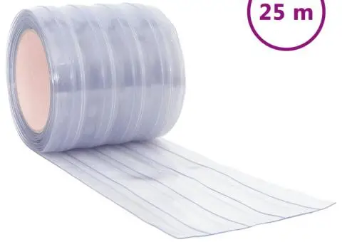 Perdea pentru ușă, transparent, 200 mmx1,6 mm 25 m, PVC - 2/5