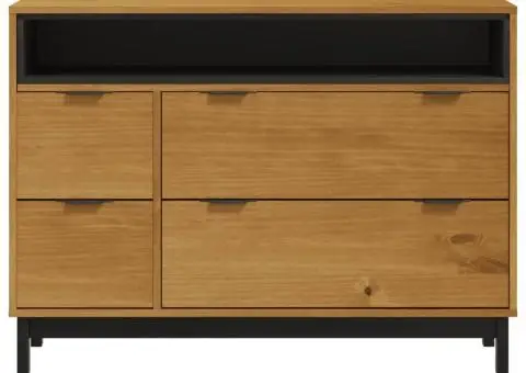 Dulap cu sertar „FLAM” 110x40x80 cm, lemn masiv de pin - 5/5