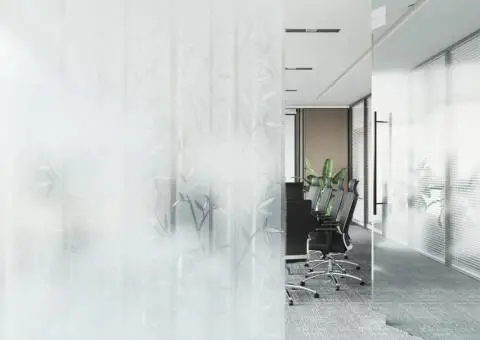 Folie fereastră mată, model bambus, 90x500 cm, PVC - 3/5