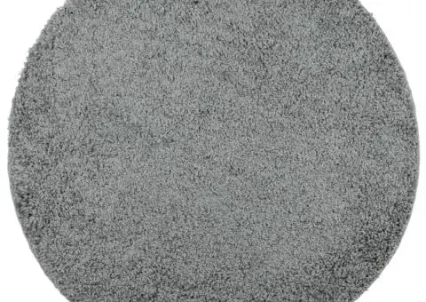 Covor pufos "PAMPLONA" cu fire înalte, verde modern, Ø 280 cm - 2/5