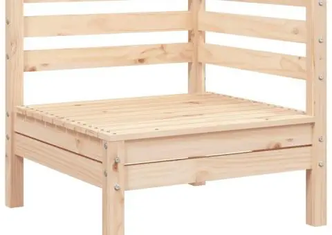 Canapea de grădină cu 2 locuri/taburet, lemn masiv de pin - 5/5