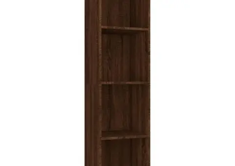 Bibliotecă/dulap TV, stejar maro, 36x30x143 cm, lemn prelucrat - 2/5