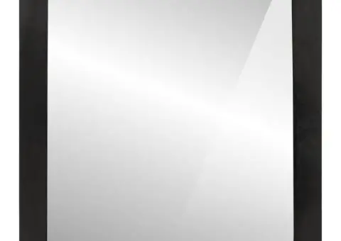 Oglindă de baie 55x1x60 cm sticlă și lemn masiv de mango - 1/5