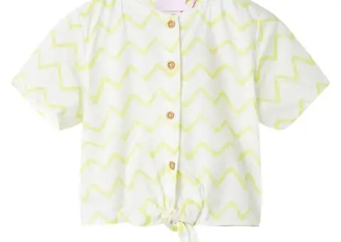 Tricou pentru copii, ecru, 116 - 1/5