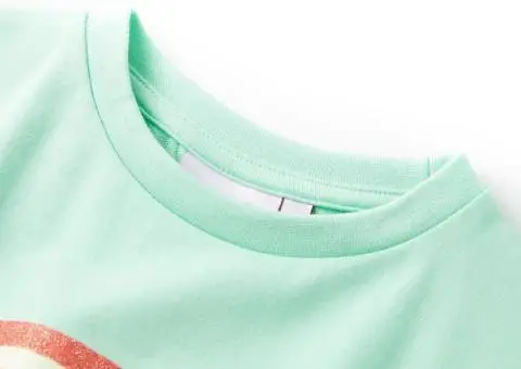 Rochie pentru copii cu șnur, verde aprins, 128 - 3/5