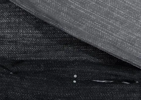 Set cu husă de pilotă, gri închis, 260x240 cm, bumbac - 4/5