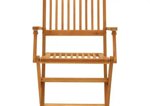 Set mobilier de grădină, 5 piese, lemn masiv de acacia - 5/5