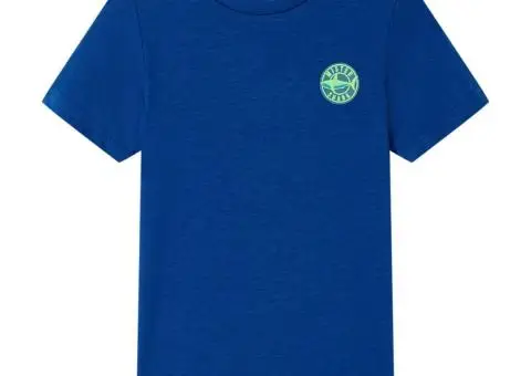 Tricou pentru copii, albastru închis, 116 - 1/5