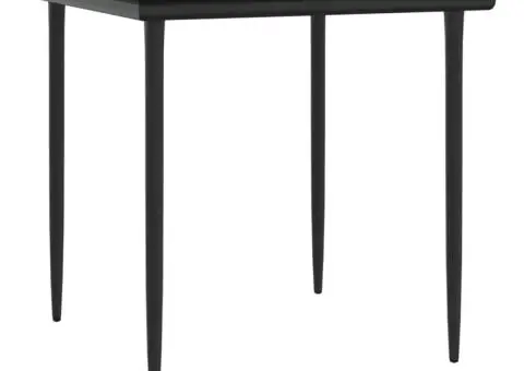 Set mobilier de grădină cu perne, 5 piese, negru, poliratan - 4/5