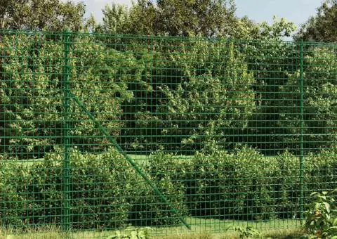 Gard plasă de sârmă cu țăruși de fixare, verde, 1,4x10 m - 1/5