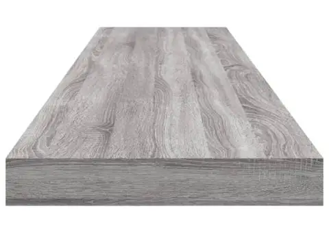Rafturi de perete, 4 buc., gri sonoma, 100x10x1,5 cm, lemn - 5/5