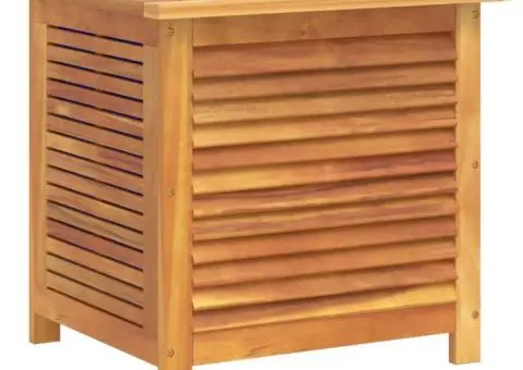 Ladă depozitare grădină cu grilaj 60x50x56 cm lemn masiv acacia - 2/5