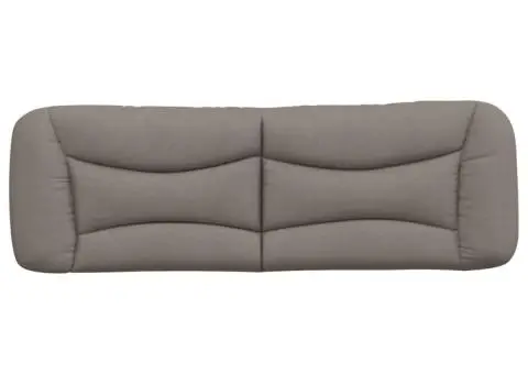 Pernă pentru tăblie de pat, gri taupe, 160 cm, material textil - 5/5