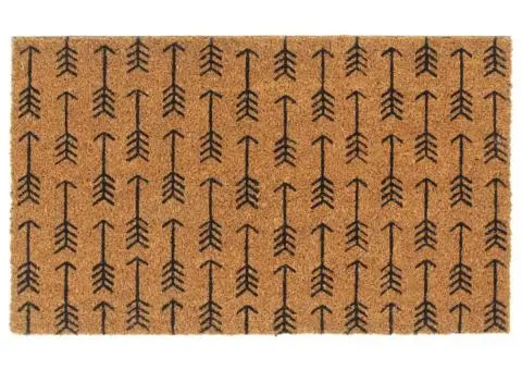 Covoraș de ușă, natural, 45x75 cm, fibre de cocos - 1/5