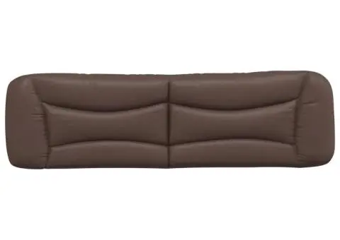 Pernă pentru tăblie pat, maro, 180 cm, piele artificială - 5/5
