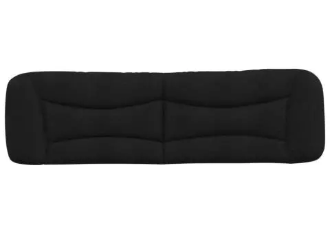 Pernă pentru tăblie de pat, negru, 180 cm, material textil - 5/5